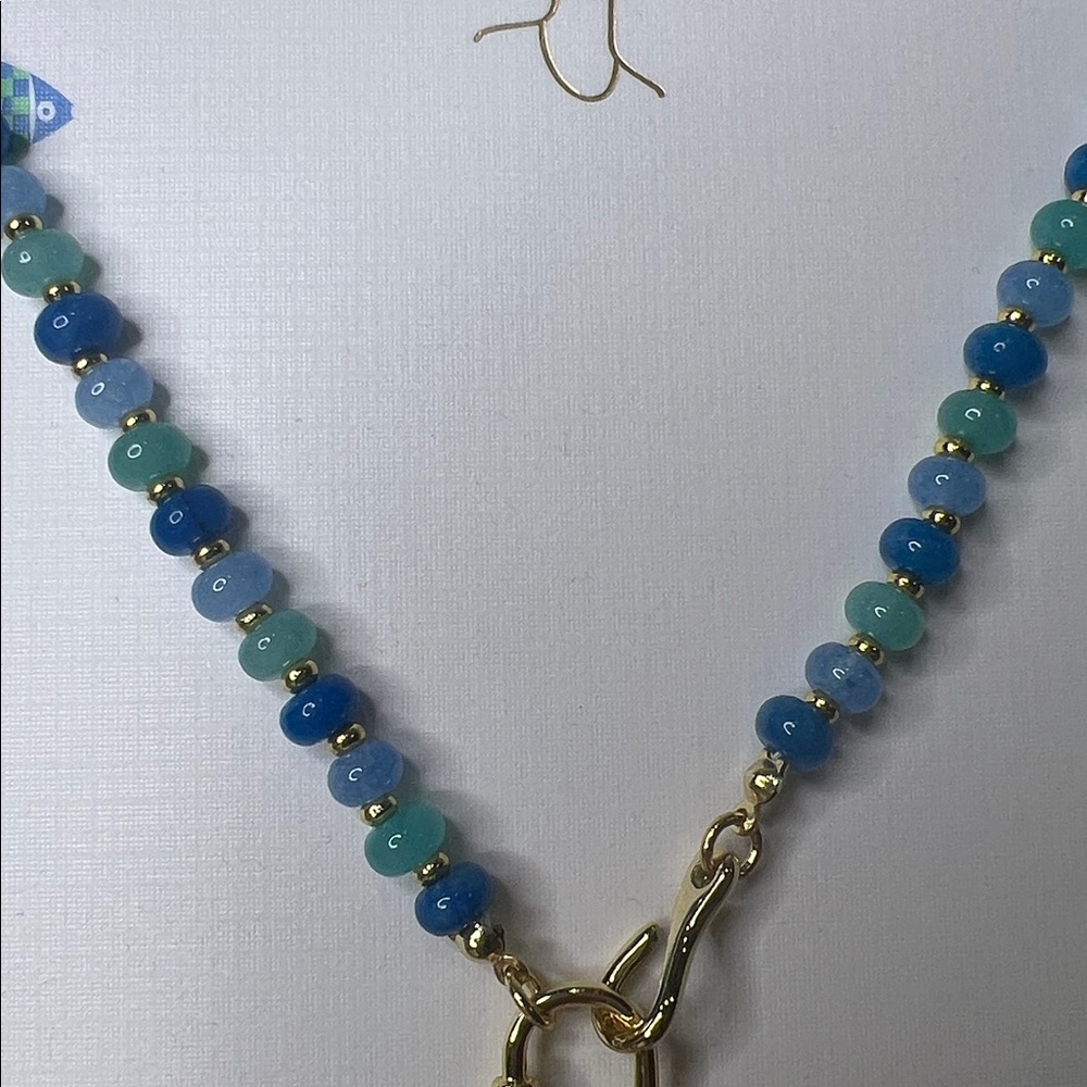 Piper K | Dyed Quartz Fish Starfish Seashell Coastal The Cape Necklace - Picture 5 of 9